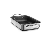HexClad Poêle antiadhésive rectangulaire hybride de 25,4 x 17,2 cm, passe au lave-vaisselle, passe au four jusqu'à 482,2 °C, compatible avec toutes les cuisines