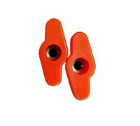 HEXHUASR 5 pièces M5 M6 M8 37# T prune bakélite serrer à la main écrous tête en plastique bouton à main écrou à oreilles écrou de réglage manuel(Orange throuth,M8 5PCS)