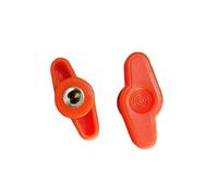 HEXHUASR 5 pièces M5 M6 M8 37# T prune bakélite serrer à la main écrous tête en plastique bouton à main écrou à oreilles écrou de réglage manuel(Orange blind,M6 5PCS)