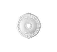 HEXIM Perfect Rosace de stuc - Rosace de plafond en mousse de polyuréthane rigide, robuste, élément décoratif (B3074 - Ø 700 mm) Lustre Encadrement Médaillon Décor intérieur