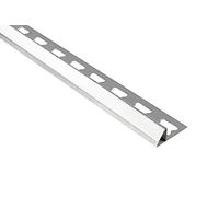 HEXIM Rails de carrelage en acier inoxydable argenté brillant 2 m - Grand choix de hauteurs et de profilés, en acier inoxydable V2A - Profil de transition de 10 mm