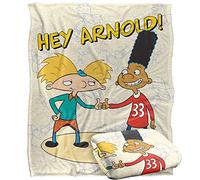 Hey Arnold Arnold & Gerald Plaid Ultra Doux au Toucher Soyeux - 152 x 127 cm