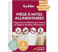 Hey Nature® Piège à Mites Alimentaires, 4 pièces, Piège Anti Mites Alimentaires sans Insecticide, Effet d'attraction Maximal pour détecter l'infestation, Piège de Surveillance Anti mite Alimentaire