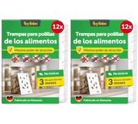 Hey Nature Pièges Anti-Mites Alimentaires, 12 Pièces, sans Insecticide (Lot de 2)