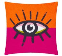 Heya Home All Eyes on You Housse de Coussin touffetée en Bouclette