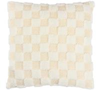 Heya Home Check It Housse de Coussin en Polaire Bouclette