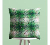 Heya Home Connie Coussin rembourré en Jacquard à Carreaux