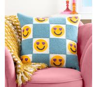 Heya Home Love You More Coussin brodé en Plumes