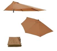 HEYBB parasol demi lune,deParasol De Jardin Exterieur,Demi Parasol Balcon Appartement, Parasol Demi Lune 2m,Demi Parasol Pour Balcon,2.7m Parasol De Terrasse,Jardin Party(Auvent Uniquement)