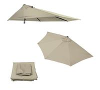 HEYBB parasol demi lune,deParasol De Jardin Exterieur,Demi Parasol Balcon Appartement, Parasol Demi Lune 2m,Demi Parasol Pour Balcon,2.7m Parasol De Terrasse,Jardin Party(Auvent Uniquement) (Topper)