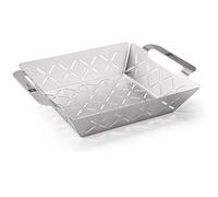 HEYNNA® Premium Panier à Barbecue en Acier Inoxydable - pour légumes, Viande & Poisson- Barbecue Four