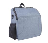 HEYOUTH Chaise haute portable pour bébé, chaise haute de voyage, rehausseur chaise pour enfants à manger, sac de voyage ou sac à langer pour bébés, jeunes enfants (Gris bleu)