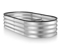 HEYOUTH Potager Surélevé en Acier Galvanisé,Plates-bandes surélevées pour jardin,Jardinière sur Pieds,Jardinière avec Base Ouverte,Bac Potager Exterieu,pour Légumes, d'Herbes, Fleurs (180*60*30CM)