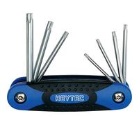 Heytec 50813486280 Tournevis Torx coudés, Argent/noir/bleu, Set de 7 Pièces