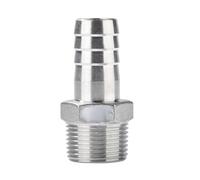 HF Mont Connecteur de tuyau en acier inoxydable 316L, 1/8 "1/4" 3/8 "1/2" 3/4 "1" 1-1/2 2 "BSPT mâle 6 8 10 12 13 14-50 Mm(50MM_2")