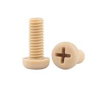 HF Mont Vis d'isolation à tête ronde cruciforme PEEK, 1/2 pièces, M1.2 à M8 M10, résistantes aux hautes températures et à la corrosion(3mm,2Pcs M2.5)