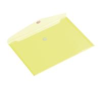 Hf2 Pochette Porte Documents A4 Avec Fermeture En Velcro (Lot De 10), Horizontal, En Polypropylène, 190153 - Couleur Jaune.