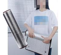 HFDASUENT Film Isolant pour fenêtre avec Ventouse,Film Aluminisé a Bulles Double Face Bache De Protection Hiver Rideau d'occultation Film for Vitrage Anti-Froid Calorifuge (30x80cm/12x31in)