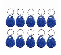 HFeng 125KHz T5577 / EM4305 Inscriptible RFID Porte-clés NFC Etiquettes Token Proximité ID Contrôle D'accès arte Fob pour Système d'Entrée de Sécurité Couleur Bleu (100)