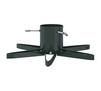 HFMDRMU Support pour sapin de Noël, vert, 50 x 50 x 15,5 cm, en acier | Pied en forme d'étoile, surface mate, résistant à l'abrasion, montage avec tournevis, pour l'intérieur et l'extérieur