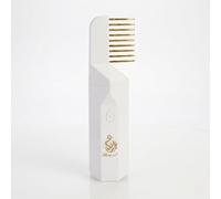 HG Aesthetics Bakhoor Peigne & Brûleur D'Encens Électrique - Diffuseur D'Arôme Cheveux Portable - Rechargeable USB - Pour Cheveux & Intérieur - Sans Fumée & Sûr - Coffret Cadeau De Luxe - Blanc
