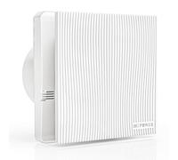 HG Power Ventilateur de Salle de Bain 100mm avec Capteur d'humidité | Extracteur d'air Silencieux avec Fonction Minuterie IP45 Ventilateur d'extraction pour VMC Cuisine WC Garage Cave