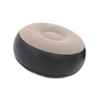 HGENAHGTF Tabouret gonflable en tissu floqué ergonomique Couleur café | Coussins de sol gonflables polyvalents pour économiser de l'espace, repose-pieds de voyage, tabouret de lecture silencieux