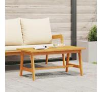 HGFDCBK Ensemble de meubles de jardin en bois d'acacia massif avec finition huilée, table basse huile naturelle, stable et durable pour terrasse ou jardin, montage et entretien faciles