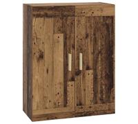 HGFDVCMR Armoire murale aspect bois vieilli 69,5 x 34 x 90 cm | Armoire suspendue compacte en bois pour salon et couloir, porte réversible flexible avec une capacité de charge de 60 kg.
