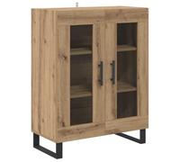 HGFDVCMR Buffet en chêne Artisan 69,5 x 34 x 90 cm Commode avec 2 portes | Armoire compacte aspect bois pour salon, couloir et chambre à coucher. Crée un ordre clair avec deux portes.