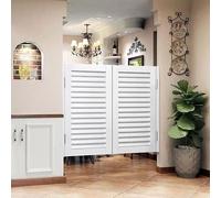 Hggdsac Saloon Porte Battante, Bois Massif Persiennes Portes de Café Porte de Séparation avec Charnières En Métal, design en bois personnalisable(Largeur 120cm hauteur 90cm, style G)