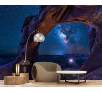 hgjdjhnf Papier peint photo panoramique - Effet 3D ciel étoilé - Décoration murale moderne pour salon, chambre ou chambre d'enfant - Motif 430 x 300 cm - Poster - Sticker mural - Image sans cadre