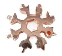 HGRVUTCFI Outil multifonction, flocon de neige, outil multifonction flocon de neige, tournevis, outil multifonction 18 en 1 flocon de neige, clé hexagonale multifonction pour camping en plein air