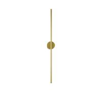 HGTYDV2 Applique Murale linéaire Moderne en Or, Bande 3000K, luminaires de Salle de Bains avec Base Ronde en métal de 3,9 Pouces, Lampe Murale Minimaliste à Long Tube LED pour Le Salon