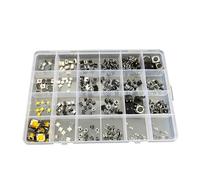 HHB18I 240pcs/box Micro Momentary Tact Switch Tactile Push Button Switch 24 Values 4 pin/3 pin/2 pin 2 * 4 3 * 6 4 * 4 6 * 6 Assortment Kit
