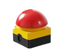 HHB18I Big Mushroom Head Hand Tap Switch EFAK Ball Type Micro Foot Pedal Judge Tap Light Trigger Momentary Button Waterproof IP65.(EFAK-Bluck Reset)