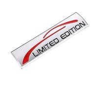 HHF Autocollants 1pc 9cm * 2.4cm Métal 3D Autocollants Voiture Limited Edition Emblem Badge Stickers for Les Voitures universelles (Color Name : Sliver)