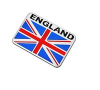 HHF Autocollants 6X4 / 8x5cm Car Styling Décor Drapeau National Universel carré Badge Mince en Aluminium étiquetage Autocollant d'emblème (Couleur : 6x4cm Flag 1)