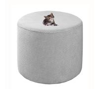 HHONGWYT Housse de Pouf Rond Housse Ottomane 31x38/38x43/40x34/ 45x35/45x45cm Extensible Jacquard Housse Repose Pied Rond Couverture Ottomane Housse de Pouf avec Fond élastique,A3,31x38cm(12.2x14.9)