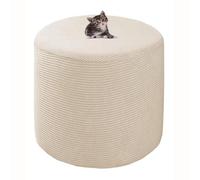 HHONGWYT Housse de Pouf Rond Housse Ottomane 31x38/38x43/40x34/ 45x35/45x45cm Extensible Jacquard Housse Repose Pied Rond Couverture Ottomane Housse de Pouf avec Fond élastique,A4,Custom Size