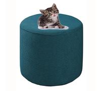 HHONGWYT Housse de Pouf Rond Housse Ottomane 31x38/38x43/40x34/ 45x35/45x45cm Extensible Jacquard Housse Repose Pied Rond Couverture Ottomane Housse de Pouf avec Fond élastique,A7,31x38cm(12.2x14.9)