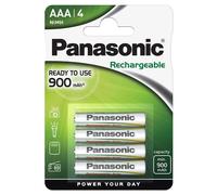 4 Piles Rechargeables AAA / HR03 900mAh Panasonic