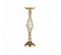 HHRJNUST Présentoir d'Événement Support à Fleurs Décoration de Réception Centre de Table Vase Métal Poli Structure Spirale Aérée Chic et Stable pour , Gold , M Boxed
