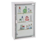 HI Armoire pharmacie 30 x 15 x 50 cm Acier inoxydable
