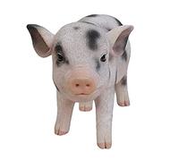 Hi-Line Gift Ltd Bébé Cochon Debout à Pois Noirs