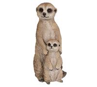 Hi-Line Gift Ltd. Petite mère et bébé Suricate Marron