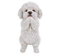 Hi-Line Gift Ltd Statue d'animal, résine, Blanc/Noir