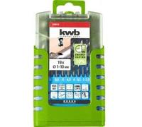 kwb 258819 HSS Metal twist drill bit set 19-piece M2 DIN 338 Cylinder shank 1 pc(s)