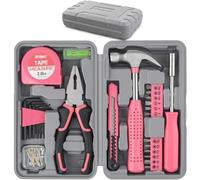 Hi-Spec Ensemble d'Outils 25 Pièces Rose DIY - Kit de Démarrage pour Femmes Bricoleuses
