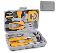 Hi-Spec Kit d'Outils DIY 24pc Jaune. Petite Boîte à Outils Idéale pour Débutants, pour la Maison & le Bureau